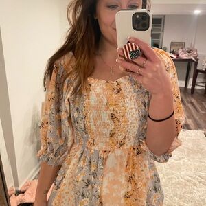 Floral Smocked Dress